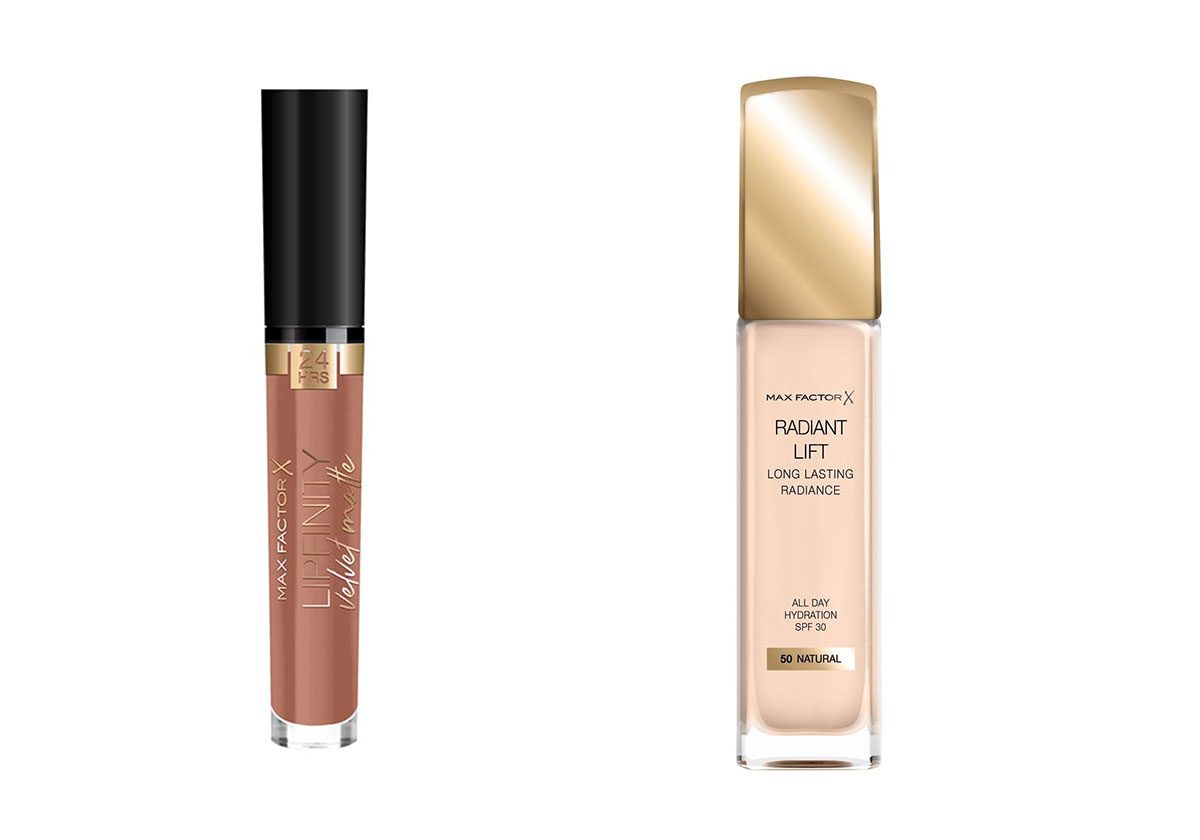 أحمر شفاه LipfinityVelvet Matte و كريم أساس Radiant Lift من Max Factor