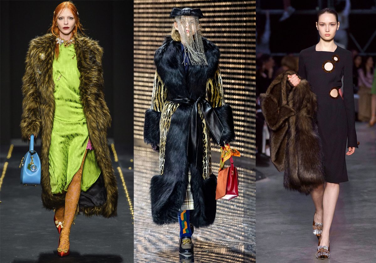 من اليمين إلى اليسار Burberry وGucci وVersace