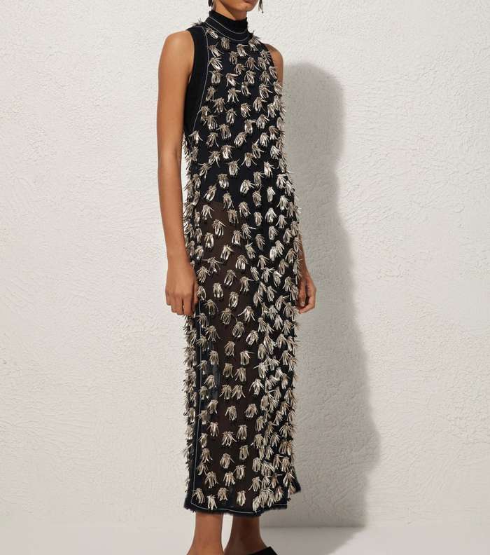 فساتين متوسطة الطول ومطرزة وبقصة مستقيمة من Proenza schouler لما قبل خريف 2016