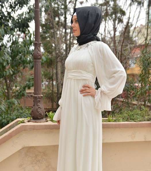 بالموديلات والصور فساتين 2017 للمحجبات