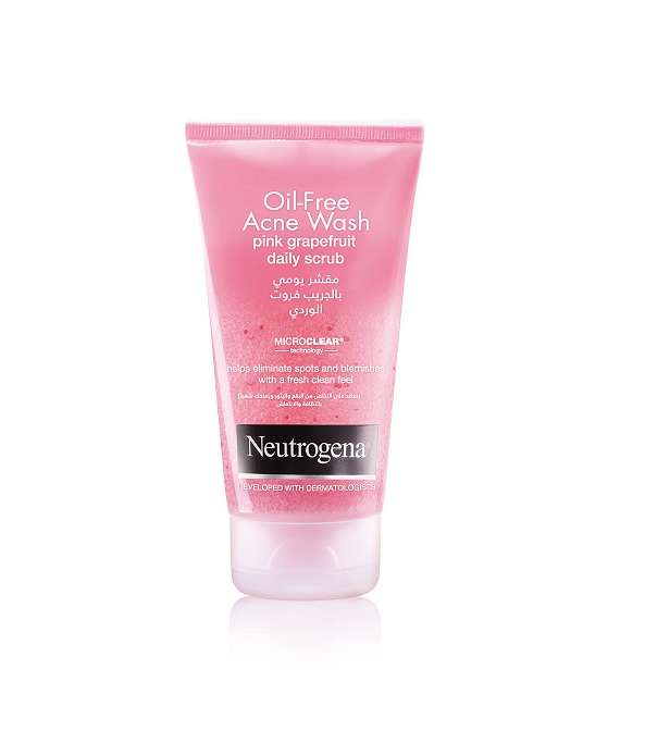  المقشر الرغوي Oil-Free Acne Wash Pink Grapefruit Daily Scrub للبشرة الدهنية