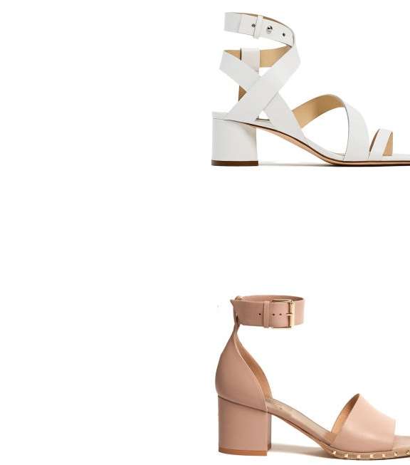 الاحذية بالكعب العريض Block Heels موضة في صيف 2017