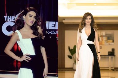 نانسي عجرم تستوحي اطلالتها من فستان ارتدته سيرين عبد النور