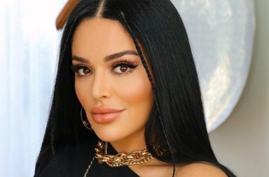 منى قطان تدخل القفص الذهبي وفستانها مزيج بين البساطة والفخامة