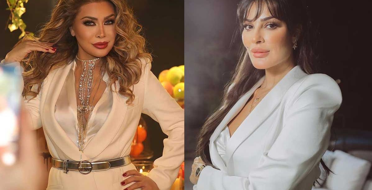 نادين نجيم ونوال الزغبي بالاطلالة نفسها