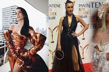 مهرجان الفراشة الذهبية السينمائي واطلالات النجمات فيه
